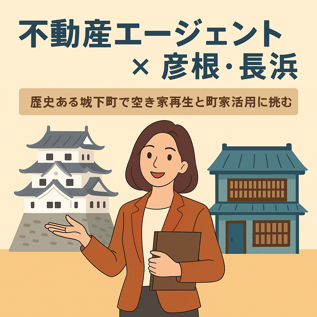Read more about the article 不動産エージェント × 彦根・長浜 歴史ある城下町で空き家再生と町家活用に挑む